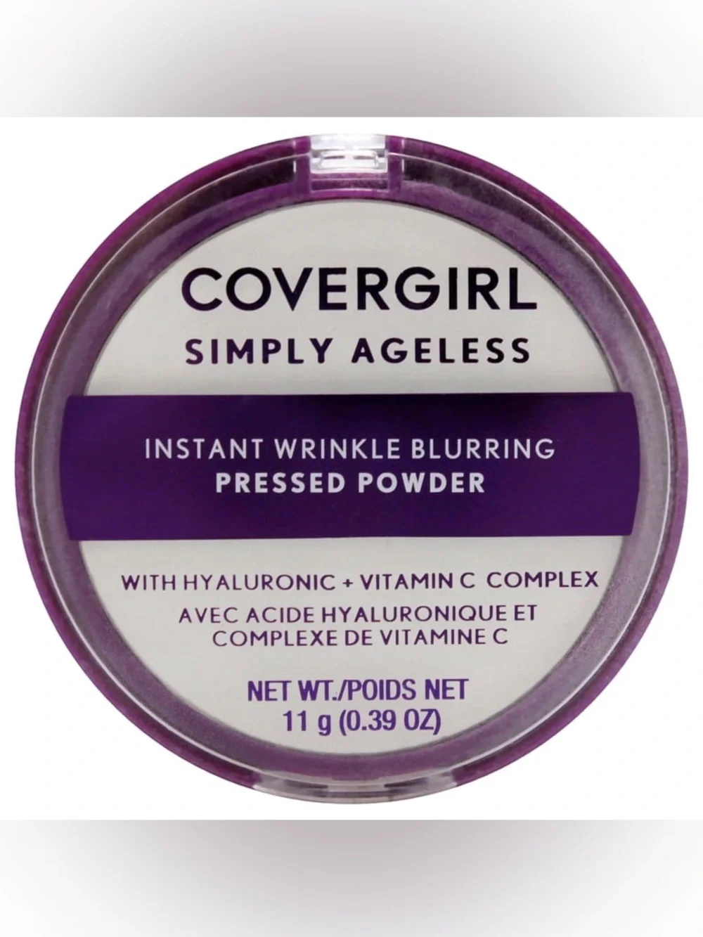 COVERGIRL Simply Ageless Wrinkle Defying Pressed Powder, 100 Translucent, 3.9 oz